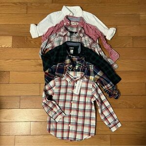 Set of 6 button down shirts 2T NWT Janie and Jack